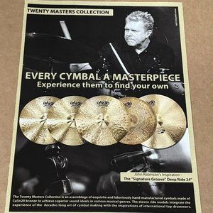 John JR Robinson - Paiste Cymbals - 2011 Print Advertisement